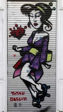 graffiti woman